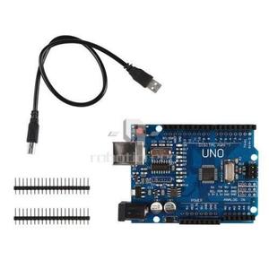 Arduino Uno R3 Mega328p Ch340g + Cable Usb +pines Extras