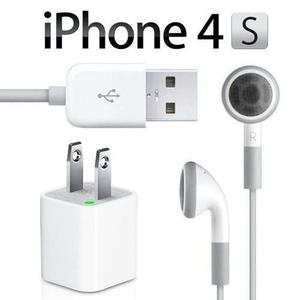 Audifonos C/ Volumen Cargador /cable/ Iphone 4s 4 3gs Ipod