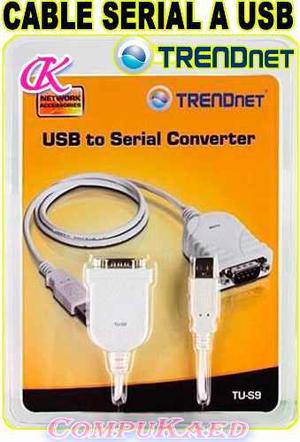 Cable Adaptador De Serial A Usb Trendnet Tu-s9 Para Pc Y Mac