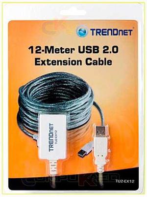 Cable De Extension Usb 2.0 De 12 Metros Trendnet Tu2-ex12