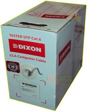 Cable De Red Utp Cca Dixon 3060 Cat 6 4p 23awg Caja X 305 M