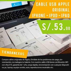 Cable Usb Iphone Apple Lightning Original Certificado Ipad