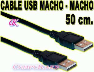 Cable Usb Macho A Macho De 30 Cm Largo P/ Cooler De Laptop