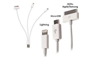 Cable Usb Universal 3 En 1 Para Iphone,ipad, Samsung, Lg,etc