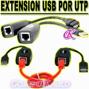 Extension Usb Por Cable De Red Utp Cat5 / Cat6 Hasta 45 Metr