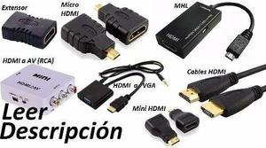 Hdmi Cables Accesorios Micro Mini Adaptadores Mhl Vga Gsp1