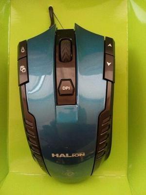 Mouse Gamer Halion Ha-902 8 Botones 3500 Dpi(ajustable) Azul
