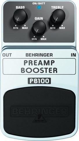 Preamplificador Booster Pb100 Pedal Behringer + Cable Shure.