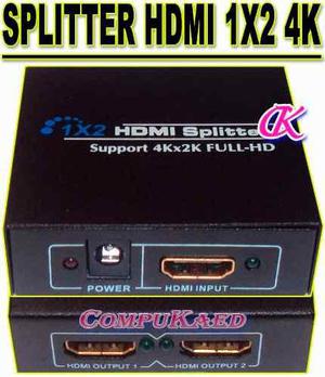 Splitter Hdmi 1 X 2 Vers. 1.4 4k 2k Full Hd 3d Amplificador