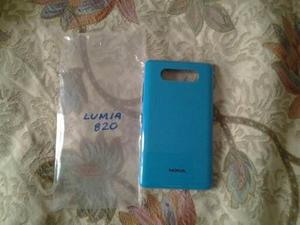 Stock Tapa De Bateria Cover Original Nokia Lumia 820 Cyan