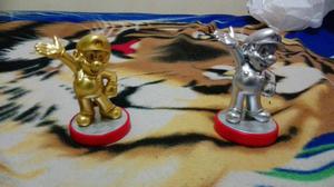 Amiibos Mario Gold Y Silver Amibo