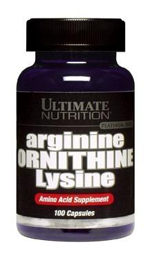 Amino L Arginina Ornitina Lisina 100 Cap Ultimate Nutrition
