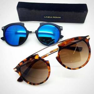 Lentes De Sol Circular Exclusivos Retro-vintage (linea Roma)