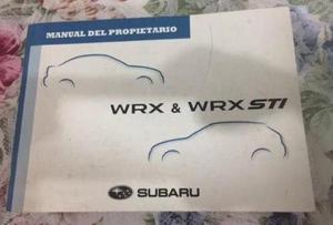 Manual De Propietario Subaru Impreza Wrx-sti 2008-2011