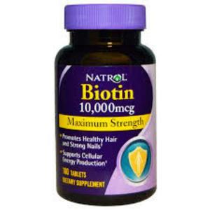 Natrol, Biotin, Maximum Strength, 10,000 Mcg, 100 Tablets