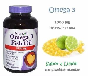 Omega 3 Fish Oil 1000mg. E E U U, Circulación,150 Softgel