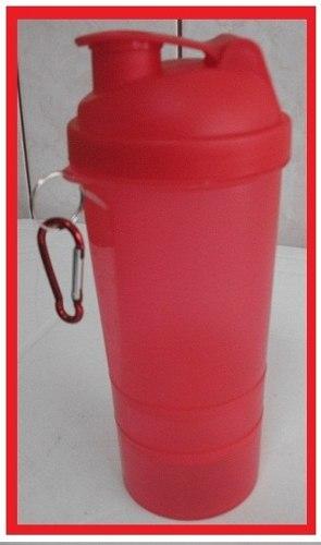Shaker De 500 Ml Rojo De 3 Partes Mpc Nutricion Deportiva
