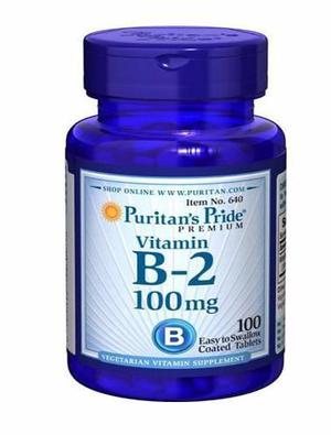 Vitamina B2 De 100 Mg Marca Puritan's Pride Contiene 100 Uni
