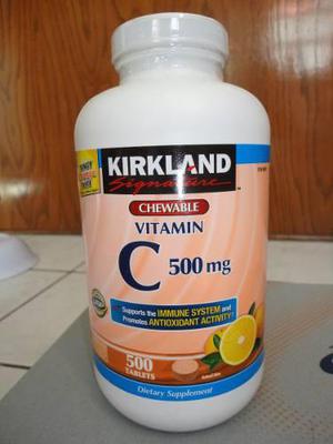 Vitamina C Masticable De 500 Mg Marca Kirkland Importado