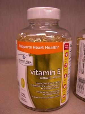 Vitamina E, 400 I U, 500 Capsulas Suaves - Members Mark