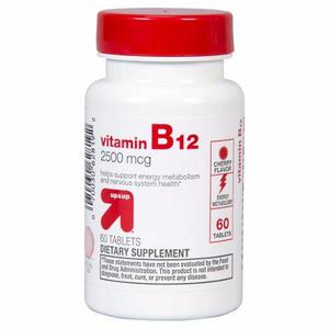 Vitaminas Americanas B12, 60 Masticables Cereza, 1xdía