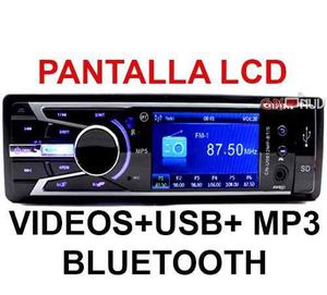 Autoradio Mp3 Mp4 Usb Pantalla Lcd Bluetooth Video Nuevo