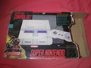 Caja SNES Super Nintendo Vacia