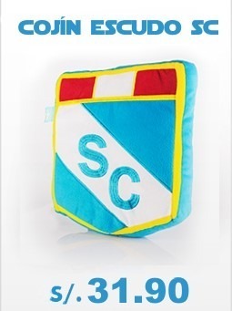 Cojin Escudo Sporting Cristal Producto Oficial Raza Celeste