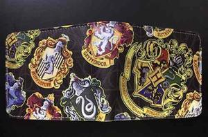 Harry Potter Billetera Unisex Hogwarts Escudos Casas