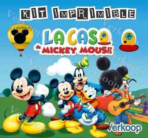 Kit Imprimible La Casa De Mickey Mouse Mickey Club House