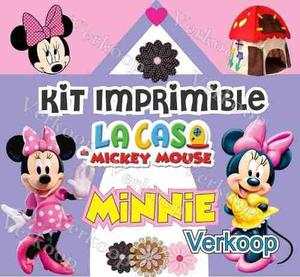 Kit Imprimible Minnie Mouse De La Casa De Mickey Exclusivo