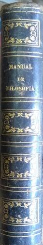 Libros Antiguos- Manual De Filosofia - Comero - 1859