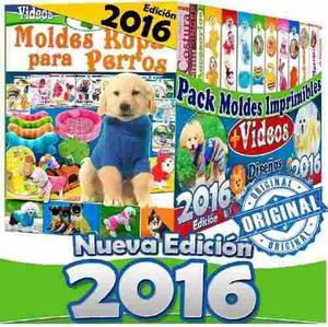 Mega Kit 2016 Moldes Y Patrones De Ropa Para Perros + 2x1