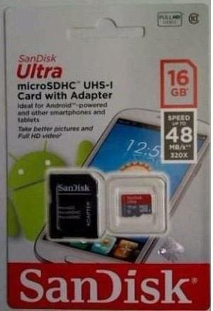 Micro Sd Sandisk Ultra Hc 16gb Clase mb/s Original