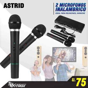 Microfonos Inalambricos Pack Duo Para Karaoke En Casa,nuevos