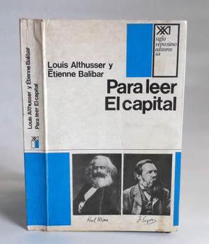 Para Leer El Capital Louis Althusser Y Etienne Balibar