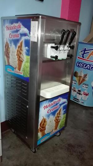 Vendo maquina de hacer helado crema soff.