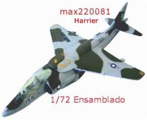 1/72 Avión Harrier Armado Die Cast Barco Mirage Sukhoi Mi