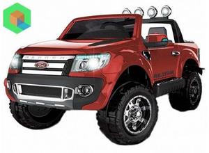 Camioneta Ford Ranger A Bateria Para Dos Niños - Rojo