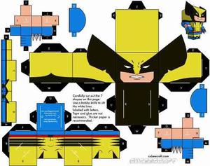 Cubeecraft X-men Pack X2 Ciclope Y Wolverine Para Armar