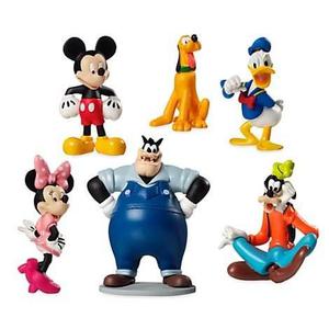 Set 6 Figuras Mickey Club -disney - Importadas De Usa
