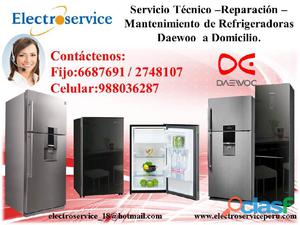 Servicio técnico de refrigeradoras reparación DAEWOO
