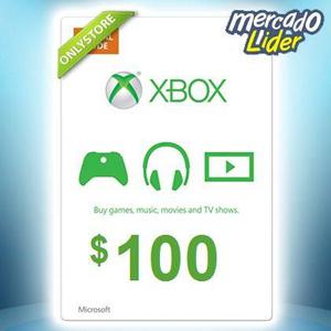 8000 Puntos Microsoft Gift Card 100 Usd Xbox Live 360 Y One