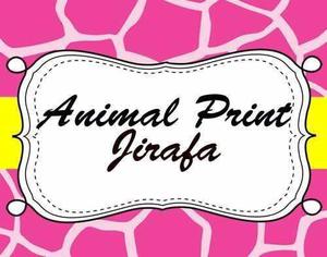 Kit Imprimible 2 Animal Print Jirafa Diseñá Tarjetas
