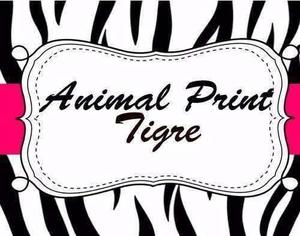 Kit Imprimible Candy Bar Animal Print Cebra Tigre Cumples