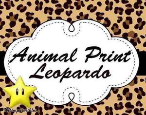 Kit Imprimible2 Animal Print Leopardo Diseñá Tarjetas