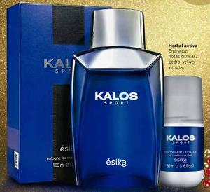 Perfume Kalos Sport + Desodorante Esika Nuevo Sellado!!