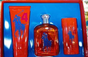 Perfume Set Ralph Lauren Polo 4 125ml Caballero Original