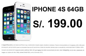 iPhone 4S 64GB S/.199 Plan CLARO MAX 59