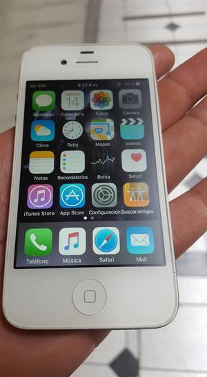 iPhone 4S de 8 GB Libre Blanco 8mpx wifi gps